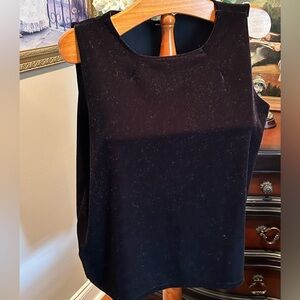 DKNY Classic Vintage Black Velvet Tank Top may fit Sz L/XL
